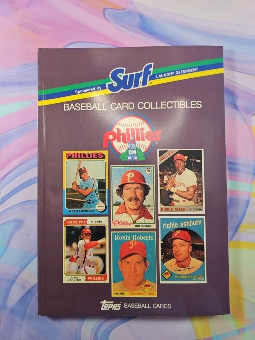 Phillies 1988 Topps Baseball Card Collectibles Promo Book Surf Detergent